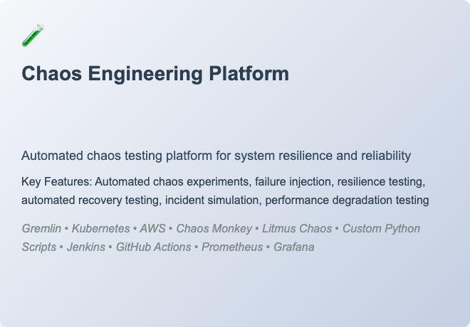 Chaos Engineering Platform