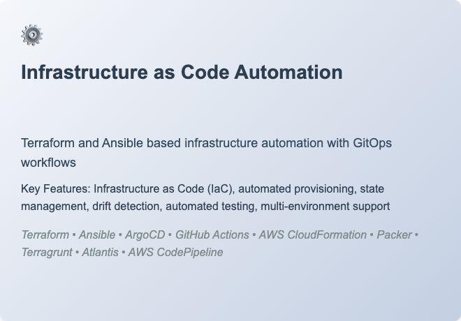 Infrastructure as Code Automation